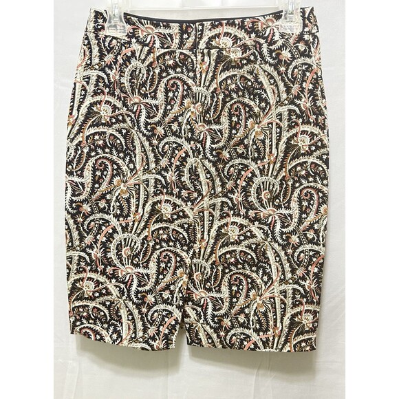 J. Crew Womens 0 Number‎ 2 Pencil Paisley Knee High Skirt - Picture 8 of 9